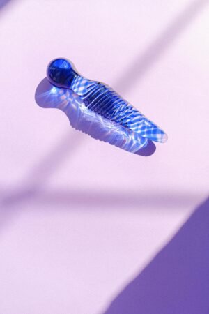 BLUE HAMMER – Dildo en verre élégant pour un plaisir intense